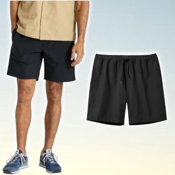 NWT BRIXTON Voyage Men's Short 16" Size XXL Black - Picture 1 of 7